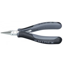 Круглогубцы для электроники KNIPEX 35 32 115 ESD, антистатические, двухкомпонентные чехлы, 115 мм KN-3532115ESD