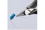 Круглогубцы для электроники KNIPEX 35 32 115 ESD, антистатические, двухкомпонентные чехлы, 115 мм KN-3532115ESD
