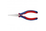Плоскогубцы для электроники KNIPEX 35 52 145, двухкомпонентные чехлы, полированные, 145 мм KN-3552145