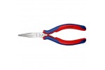 Длинногубцы для электроники KNIPEX 35 62 145, двухкомпонентные чехлы, полированные, 145 мм KN-3562145