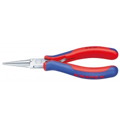 Круглогубцы для электроники KNIPEX 35 72 145, двухкомпонентные чехлы, полированные, 145 мм KN-3572145
