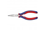 Длинногубцы для электроники KNIPEX 35 82 145, двухкомпонентные чехлы, угол ∡45°, 145 мм KN-3582145
