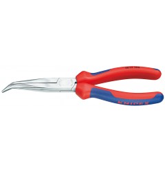 Плоскогубцы механика KNIPEX 38 25 200, с крестообразной насечкой, хромированные, угол ∡40° 200 мм KN-3825200