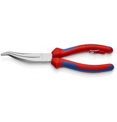 Плоскогубцы механика KNIPEX 38 35 200, с крестообразной насечкой, со страховочной петлёй, 200 мм KN-3835200T