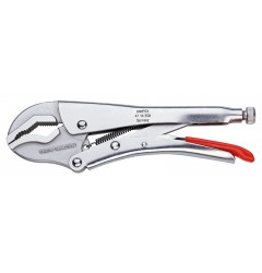 Клещи зажимные KNIPEX 41 14 250, губки с двойной выборкой, никелированные, 250 мм KN-4114250