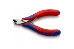 Кусачки для электроники KNIPEX 62 12 120, угол ∡15°, двухкомпонентные чехлы, 120 мм KN-6212120