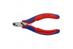 Кусачки для электроники KNIPEX 62 12 120, угол ∡15°, двухкомпонентные чехлы, 120 мм KN-6212120