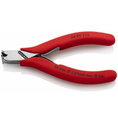 Кусачки для электроники KNIPEX 64 01 115, рез с фаской, угол ∡90°, 115 мм KN-6401115