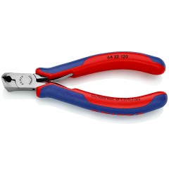 Кусачки для электроники KNIPEX 64 32 120, рез с маленькой фаской, угол ∡15°, 120 мм KN-6432120