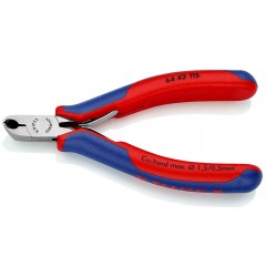 Кусачки для электроники KNIPEX 64 42 115, рез с маленькой фаской, угол ∡27°, 115 мм KN-6442115