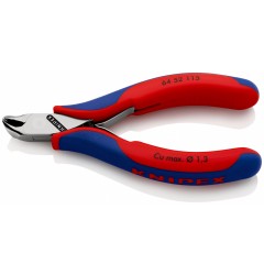 Кусачки для электроники KNIPEX 64 52 115, рез без фаски, угол ∡27°, 115 мм KN-6452115