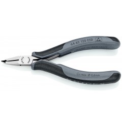 Кусачки для электроники KNIPEX 64 62 120 ESD, антистатические, угол ∡65°, 120 мм KN-6462120ESD