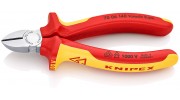 Бокорезы KNIPEX 70 06 140, диэлектрические VDE 1000V, хромированные,140 мм KN-7006140