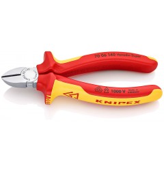 Бокорезы KNIPEX 70 06 140, диэлектрические VDE 1000V, хромированные,140 мм KN-7006140