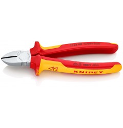 Бокорезы KNIPEX 70 06 180, диэлектрические VDE 1000V, хромированные,180 мм KN-7006180