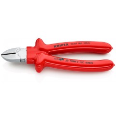 Бокорезы KNIPEX 70 07 180, изолированные VDE 1000V, хромированные,180 мм KN-7007180