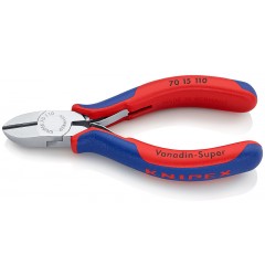 Бокорезы KNIPEX 70 15 110, хромированные, двухкомпонентные чехлы, 110 мм KN-7015110