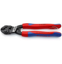 KNIPEX CoBolt® болторез, L-200 мм, рез: провол. мягк. Ø 6 мм, ср. Ø 5.2 мм, тв. Ø 4 мм, роял. струна Ø 3.6 мм, чёрн., 2-к ручки, страх. крепл., блист.