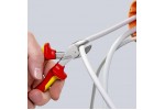 KNIPEX X-Cut® бокорезы, рез: провол. мягк. Ø 4.8 мм, ср. Ø 3.8 мм, тв. Ø 2.7 мм, роял. струна Ø 2.2 мм, L-160 мм, чёрн., 2-к ручки, держатель