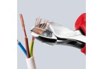 KNIPEX X-Cut® бокорезы, рез: провол. мягк. Ø 4.8 мм, ср. Ø 3.8 мм, тв. Ø 2.7 мм, роял. струна Ø 2.2 мм, L-160 мм, хром,2-к ручки,страх. крепл.,блист.