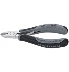 Прецизионные кусачки боковые для электроники антистатические KNIPEX 77 02 120 H ESD KN-7702120HESD