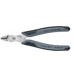 Electronic Super Knips® XL бокорезы прециз. ESD, без фаски, рез: мягк. проволока Ø0.2-2.1мм, проволока ср. твёрдости Ø1.2мм, L-140 мм, INOX, держатель