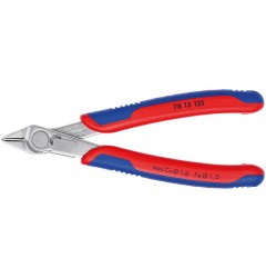 Electronic Super Knips® бокорезы прециз., без фаски, рез: мягк. проволока Ø 0.2-1.6 мм, проволока ср. твёрдости Ø 1 мм, L-125 мм, INOX, держатель