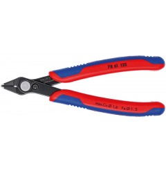 Electronic Super Knips® бокорезы прециз., для стекловолокна, без фаски, рез: провол. мягк. Ø 0.2 - 1.6 мм, ср. Ø 1.2 мм, L-125 мм,чёрн.,держатель