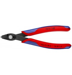 Electronic Super Knips® XL бокорезы прециз., для кабельных стяжек, без фаски, рез: провол. мягк. Ø 0.2 - 2.1 мм, ср. Ø1.4мм,L-140 мм, чёрн., держатель