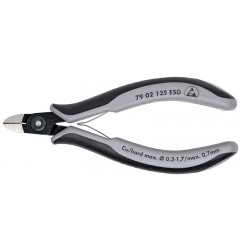 Прецизионные кусачки боковые для электроники KNIPEX 79 02 125 ESD KN-7902125ESD