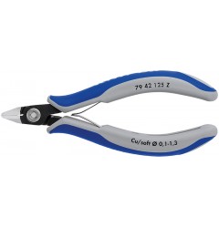 Прецизионные боковые кусачки для электроники, 0.1-1.3 мм, KNIPEX 7942125Z KN-7942125Z