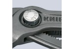 KNIPEX COBRA® клещи переставные с фиксатором, 42 мм (1 1/2"), под ключ 36 мм, L-180 мм, серые, 1-к ручки, держатель