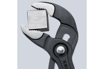 KNIPEX COBRA® клещи переставные с фиксатором, 42 мм (1 1/2"), под ключ 36 мм, L-180 мм, серые, 1-к ручки, держатель