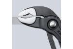 KNIPEX COBRA® клещи переставные с фиксатором, 42 мм (1 1/2"), под ключ 36 мм, L-180 мм, серые, 1-к ручки, держатель
