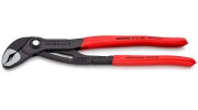 KNIPEX COBRA® клещи переставные с фиксатором, 70 мм (2 3/4"), под ключ 60 мм, L-300 мм, серые, 1-к ручки, держатель