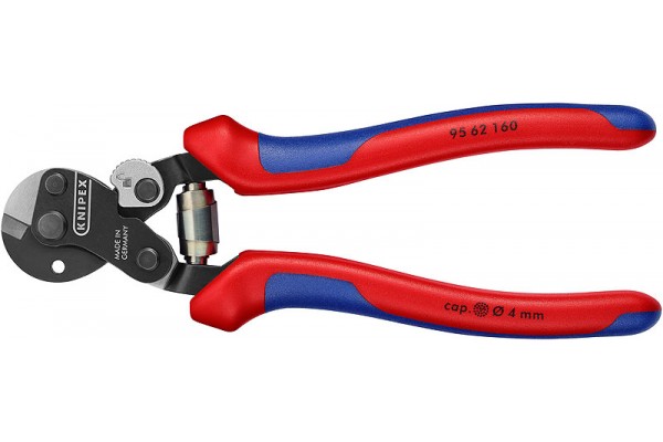 фото Ножницы для резки проволочных тросов, 160 mm KNIPEX 95 62 160(KN-9562160), KNIPEX
