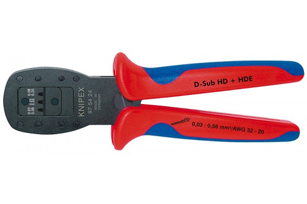 фото Обжимные клещи для миниатюрных штекеров, параллельный обжим KNIPEX 97 54 24 KN-975424(KN-975424), KNIPEX