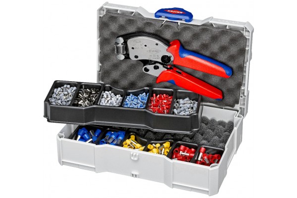 фото Набор для опрессовки в систейнере: Twistor16® KN-975318 и кабельные наконечники(KN-979013), KNIPEX