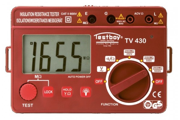 фото Цифровой измеритель изоляции Testboy TV 430N(TestboyTV430N), TESTBOY