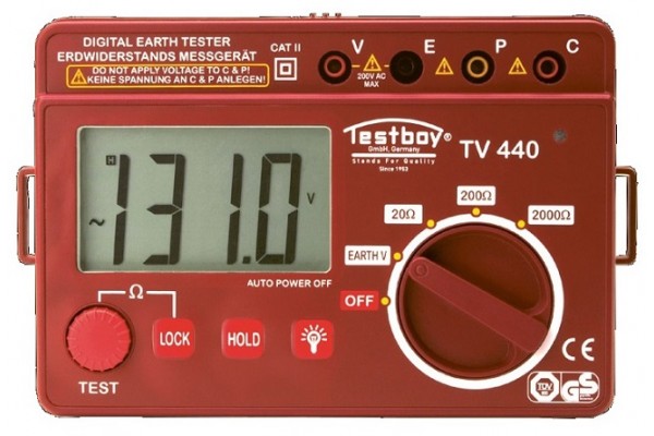 фото Тестер сопротивления заземления цифровой Testboy TV 440N(TestboyTV440N), TESTBOY