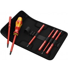 WE-003473 — Набор отвёрток WERA Kraftform Kompakt VDE 60 i/68 i/7 1000V со сменными наконечниками, 7 предметов