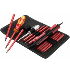 WE-003474 — Набор отвёрток WERA Kraftform Kompakt VDE 60 i/65 i/67 i/16 1000V со сменными наконечниками, 16 предметов