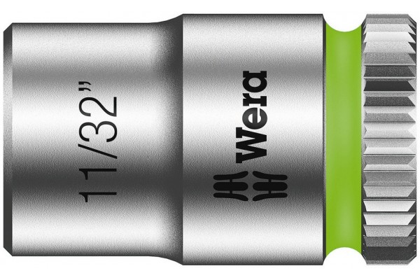 фото WE-003519 — Торцевая головка для WERA Zyklop 8790 HMA 1/4", 11/32 дюйм(WE-003519), WERA