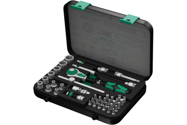 фото WE-003535 — WERA Zyklop Speed 8100 SA 4 набор трещоток, 1/4", 41 предмет(WE-003535), WERA