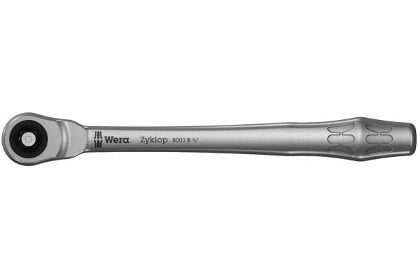 фото WE-004033 — WERA Zyklop Metal 8003 B - трещотка, сдвижной квадрат, привод 3/8", 3/8 дюйм x 222.0 mm(WE-004033), WERA