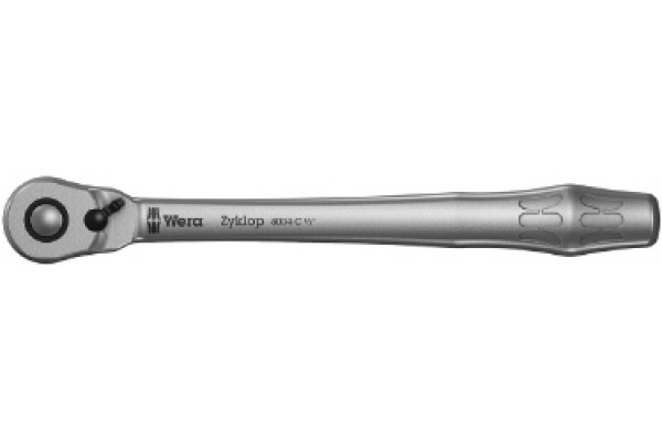 фото WE-004064 — WERA Zyklop Metal 8004 C - трещотка, переключение реверса, привод 1/2" , 1/2 дюйм x 281 mm(WE-004064), WERA