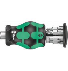 Kraftform Kompakt Stubby Magazin 4 короткая ручка-битодержатель с битами, 6 предметов, PH 1/2/3, SL 0.6x4.5/1.0x5.5/1.2x6.5