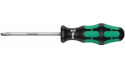 WE-009315 — Отвёртка WERA 355 крестовая Pozidriv, лазерная насечка, PZ 2 x 100 mm