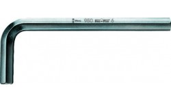 фото WE-021005 — Шестигранный ключ WERA 950, метрический, хромированный, Hex-Plus 1.5 mm (WE-021005])