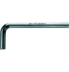 WE-021010 — Шестигранный ключ WERA 950, хромированный, Hex-Plus, 2.0 mm